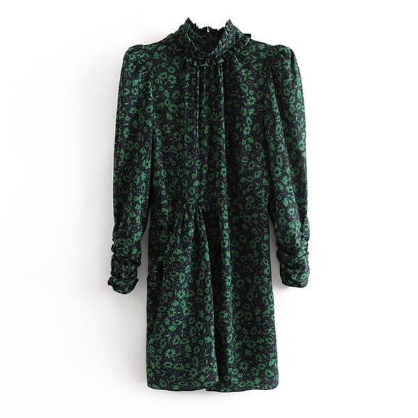 vintage chic green floral printed dresses women fashion o-neck dress back zipper elegant ladies long sleeve mini 210531, Black;gray
vintage chic green floral printed dresses women fashion o-neck dress back zipper elegant ladies long sleeve mini 210531, Black;gray