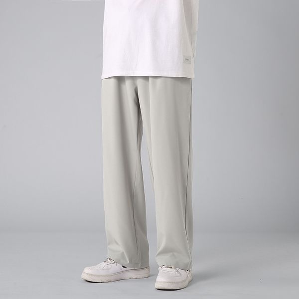 men's pants summer thin casual fashion solid color wide-leg men streetwear loose breathable ice silk mens trousers cf7x, Black
men's pants summer thin casual fashion solid color wide-leg men streetwear loose breathable ice silk mens trousers cf7x, Black