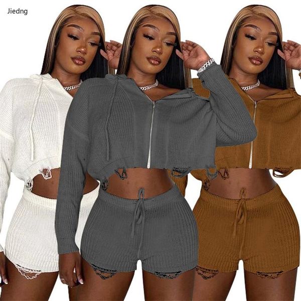 women's tracksuits fall casual women sweater 2 two pieces sets hooded neck long sleeves zipper sweaters + shorts lady solid outfits, Gray
women's tracksuits fall casual women sweater 2 two pieces sets hooded neck long sleeves zipper sweaters + shorts lady solid outfits, Gray