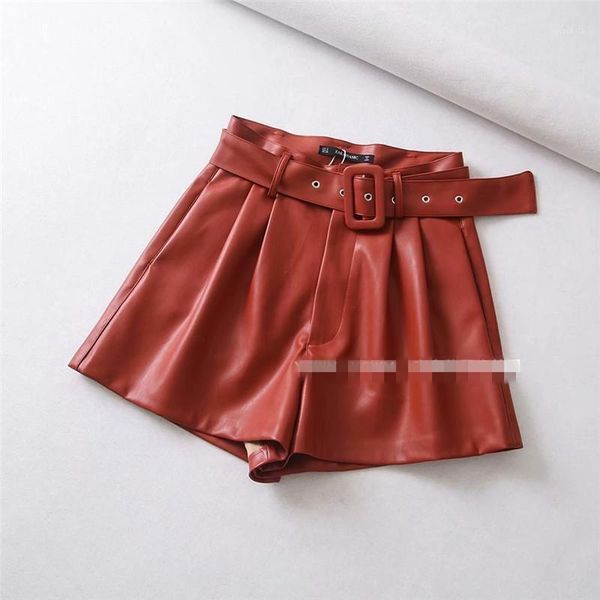 women's shorts high waist imitation leather pu short motorcycle ladies summer, White;black
women's shorts high waist imitation leather pu short motorcycle ladies summer, White;black