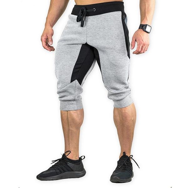 running shorts muscle fitness men drawstring stretch gym training jogging sportswear workout male cropped pants, Black;blue
running shorts muscle fitness men drawstring stretch gym training jogging sportswear workout male cropped pants, Black;blue