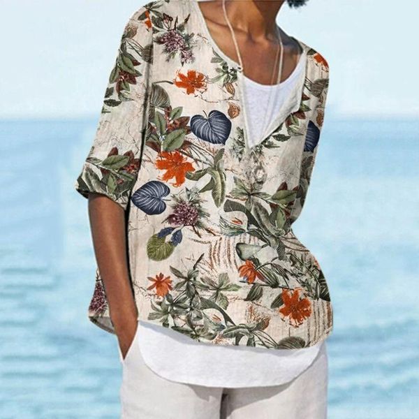 women's t-shirt women boho print t shirt vintage clothes loose short sleeve button v-neck graphic shirts camisetas de mujer, White
women's t-shirt women boho print t shirt vintage clothes loose short sleeve button v-neck graphic shirts camisetas de mujer, White