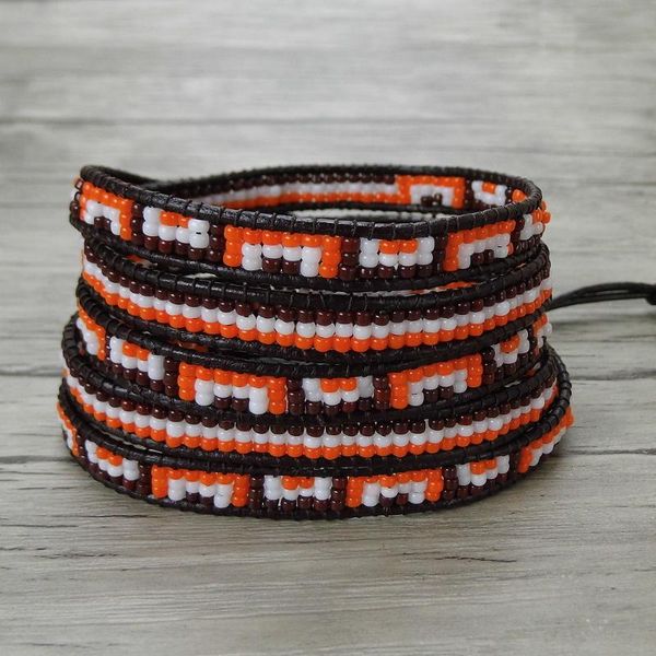 tennis multi colors seed beads bracelet tiny leather wrap 5 jewelry bohemian yoga, Golden;silver
tennis multi colors seed beads bracelet tiny leather wrap 5 jewelry bohemian yoga, Golden;silver