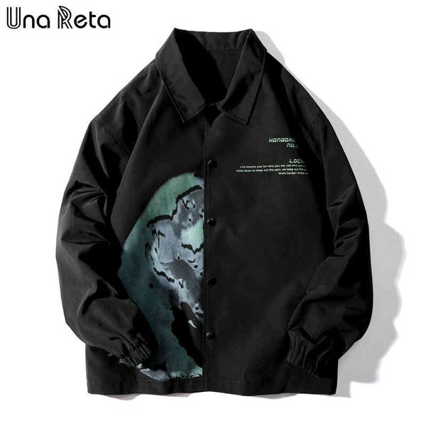 una ra new hip-hop clothing strewear print single-breasted korean style plus size geometry coats men, Black
una ra new hip-hop clothing strewear print single-breasted korean style plus size geometry coats men, Black