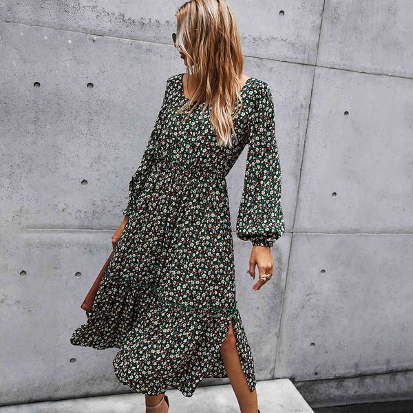 dresses spring autumn women elegant square collar lantern sleeve midi es retro floral printed boho beach dx2p, Black;gray
dresses spring autumn women elegant square collar lantern sleeve midi es retro floral printed boho beach dx2p, Black;gray
