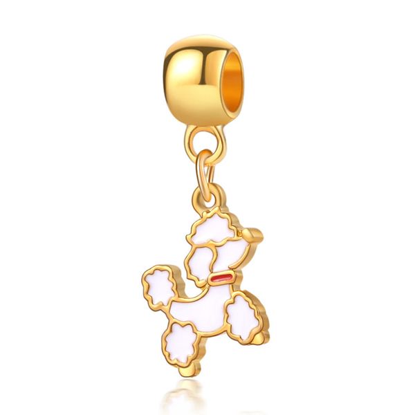 1pcs cute golden dog pendant diy beads adapting to original pandora charm bracelet ladies jewelry making gifts, Silver
1pcs cute golden dog pendant diy beads adapting to original pandora charm bracelet ladies jewelry making gifts, Silver