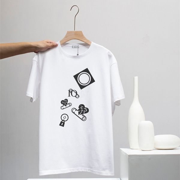 high-quality designer tees t-shirt with short sleeves for women men clothing couple outfit pure cotton material, White;black
high-quality designer tees t-shirt with short sleeves for women men clothing couple outfit pure cotton material, White;black