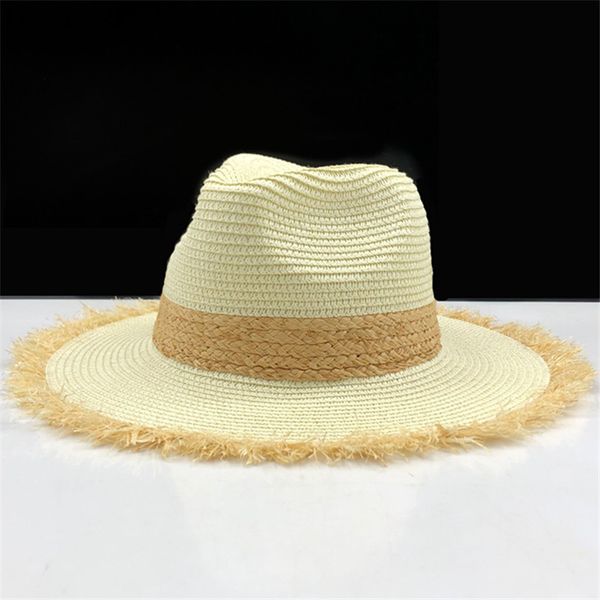 2021 simple summer casual raffia sun hats for women fashion jazz straw hat for men beach sun straw panama hat, Blue;gray
2021 simple summer casual raffia sun hats for women fashion jazz straw hat for men beach sun straw panama hat, Blue;gray