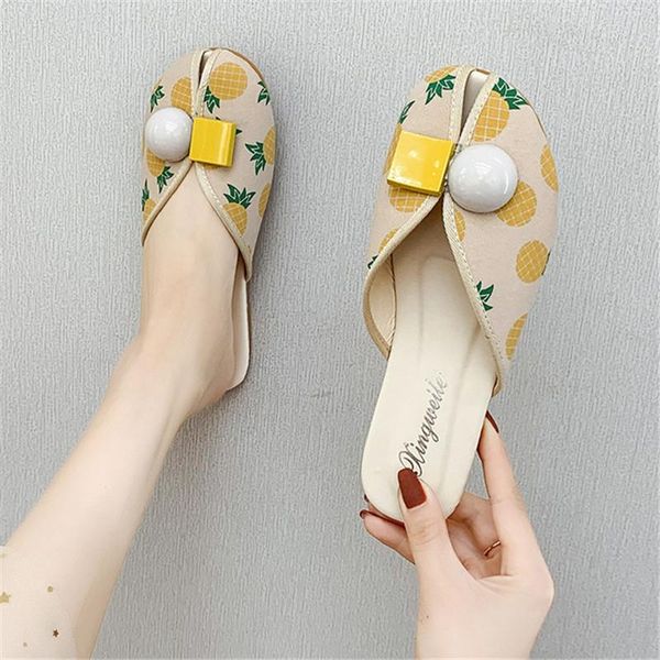 slippers designer women summer flats flip flops lovely pineapple outside slides shoes fashion round toe outdoor casual, Black
slippers designer women summer flats flip flops lovely pineapple outside slides shoes fashion round toe outdoor casual, Black