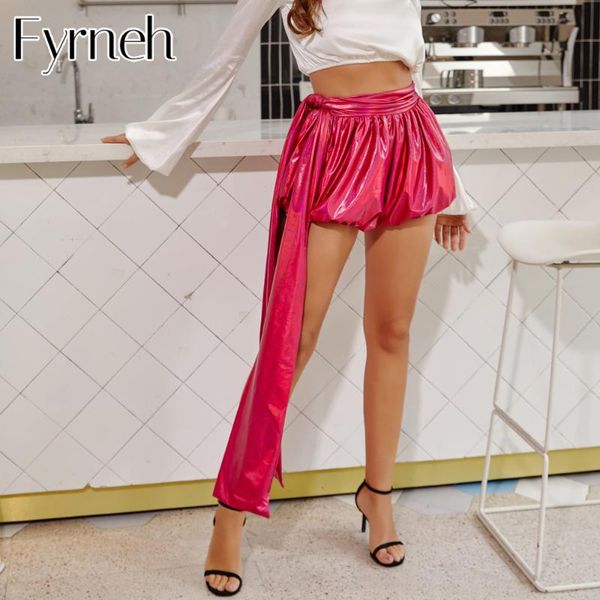 women's shorts fyrneh bright glitter women fashion loose fit sparkly outfit solid metallic short trousers casual party, White;black
women's shorts fyrneh bright glitter women fashion loose fit sparkly outfit solid metallic short trousers casual party, White;black