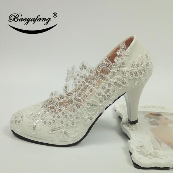 dress shoes baoyafang white flower women wedding woman high heel platform thin round toe ladies party big size, Black
dress shoes baoyafang white flower women wedding woman high heel platform thin round toe ladies party big size, Black