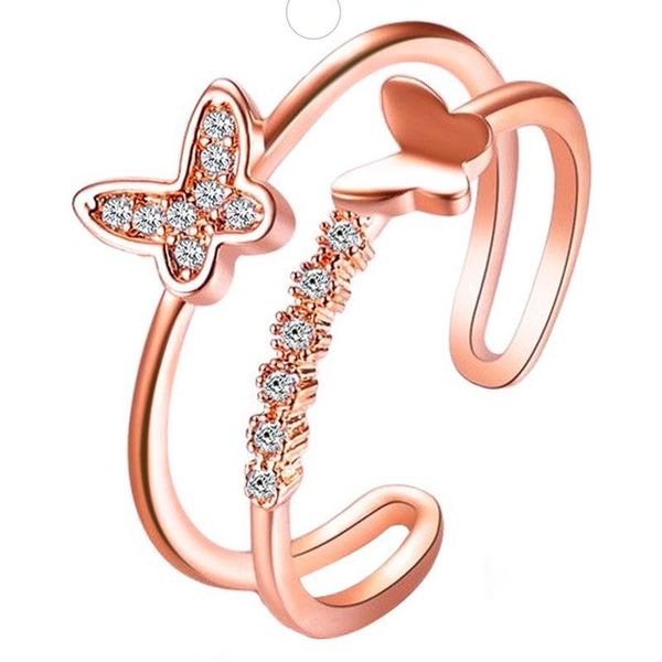 cluster rings aphseem fashion copper butterfly crystal finger wedding for women open ring glamour jewelry girls gift, Golden;silver
cluster rings aphseem fashion copper butterfly crystal finger wedding for women open ring glamour jewelry girls gift, Golden;silver