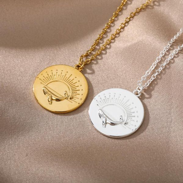 chokers punk whale and sun pendant necklace gold stainless steel choker necklaces for women collar chain gothic jewelry bijoux gift, Golden;silver
chokers punk whale and sun pendant necklace gold stainless steel choker necklaces for women collar chain gothic jewelry bijoux gift, Golden;silver