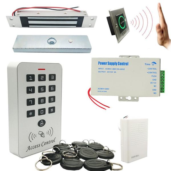 full 125khz rfid door access control system kits with 12v5a power no nc lock fingerprint
full 125khz rfid door access control system kits with 12v5a power no nc lock fingerprint