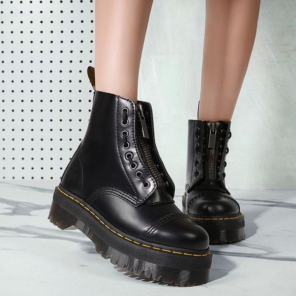 boots high-quality brand 34-41size women thick motorcycle 2021 autumn and winter fashion round toe lace combat shoes, Black
boots high-quality brand 34-41size women thick motorcycle 2021 autumn and winter fashion round toe lace combat shoes, Black