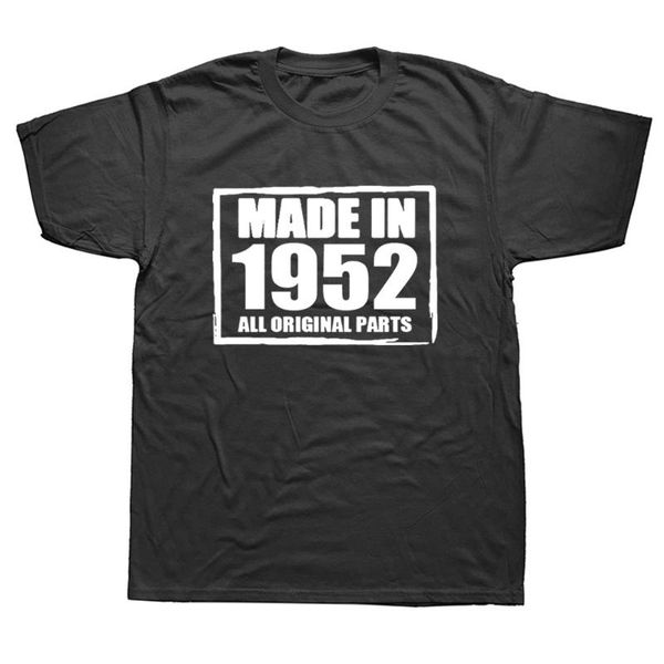 men's t-shirts funny father's day present made in 1952 limited edition birthday gift humour t shirt for men daddy father husband c, White;black
men's t-shirts funny father's day present made in 1952 limited edition birthday gift humour t shirt for men daddy father husband c, White;black
