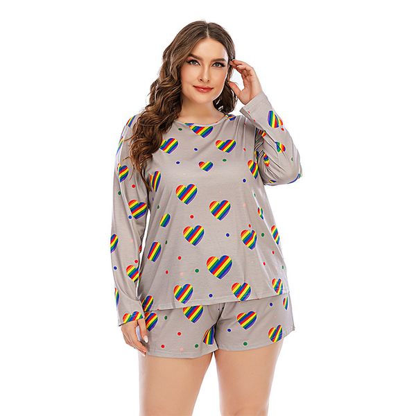 women's thermal underwear colorful love printing round ne long sleeve shorts loose large size home suit, Black;pink
women's thermal underwear colorful love printing round ne long sleeve shorts loose large size home suit, Black;pink