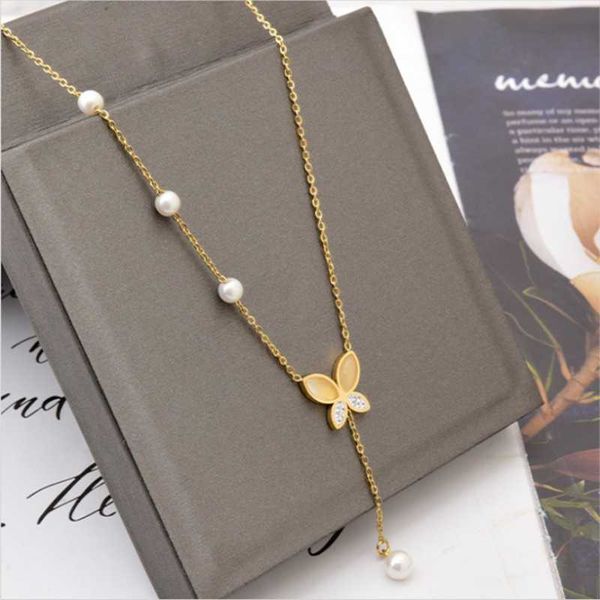 chains 316l stainless steel butterfly pearl opal zircon tassel pendant charm chain choker necklace for women fashion fine jewelry, Silver
chains 316l stainless steel butterfly pearl opal zircon tassel pendant charm chain choker necklace for women fashion fine jewelry, Silver