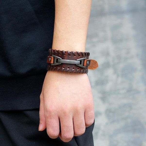 charm bracelets stylish wide leather men's and women's punk vintage bracelet manufacturers direct sales, Golden;silver
charm bracelets stylish wide leather men's and women's punk vintage bracelet manufacturers direct sales, Golden;silver