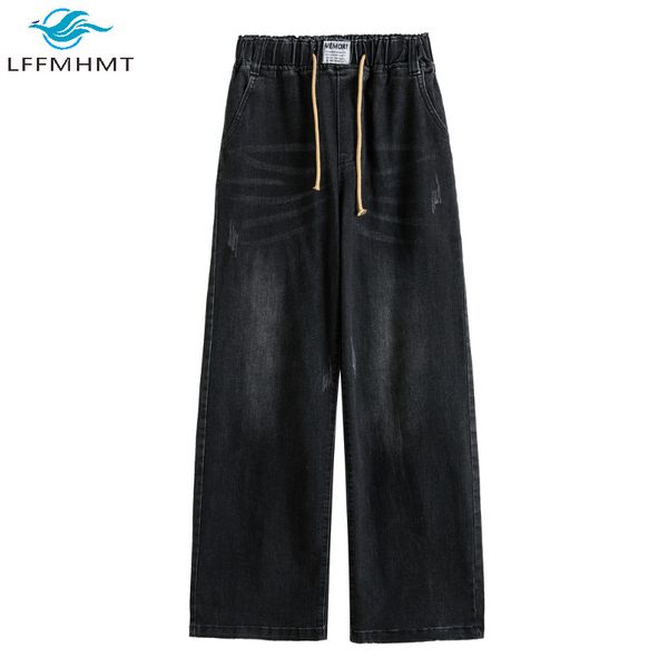 2011oys 202 elastic high waist women denim pants office lady korean simple casual loose jeans female solid color vintage trousers, Blue
2011oys 202 elastic high waist women denim pants office lady korean simple casual loose jeans female solid color vintage trousers, Blue
