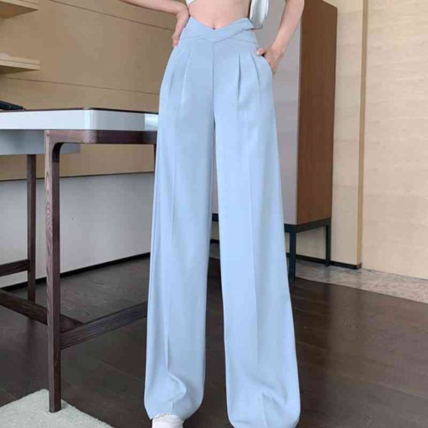 women's jeans elegant casual female wide pants, high-waisted korean fashions slim long solid designer clothes for summer 7wge, Blue
women's jeans elegant casual female wide pants, high-waisted korean fashions slim long solid designer clothes for summer 7wge, Blue