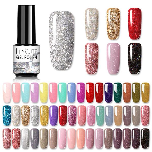 nail polish lilycute 7ml uv gel glitter pink color series soak off art varnish design
nail polish lilycute 7ml uv gel glitter pink color series soak off art varnish design