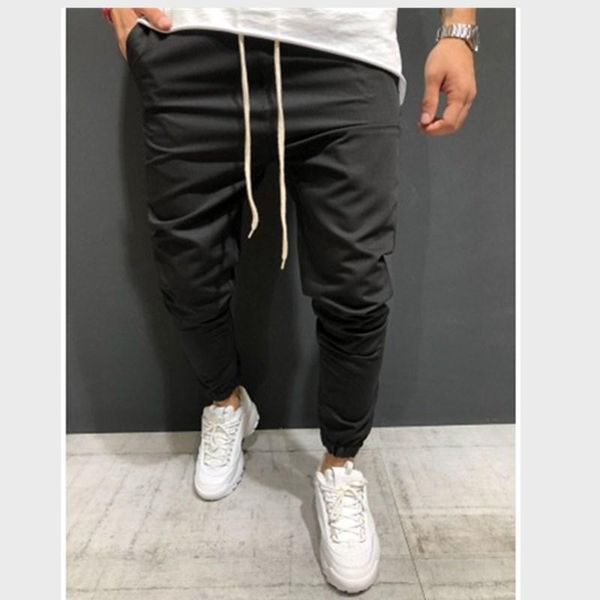 men's pants trousers in spring and autumn joggers wear slacks for casual sports full length drawstring, Black
men's pants trousers in spring and autumn joggers wear slacks for casual sports full length drawstring, Black