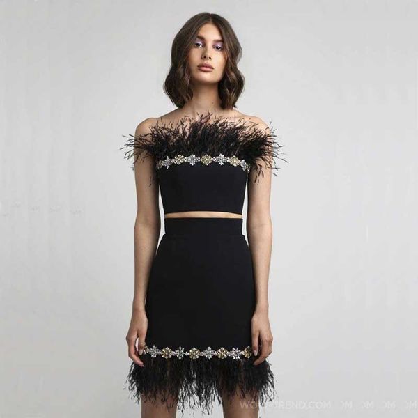dress attacked youngest black female strapless feather candy and night celebrity club party dressed in bandage (h2790), Black;gray
dress attacked youngest black female strapless feather candy and night celebrity club party dressed in bandage (h2790), Black;gray