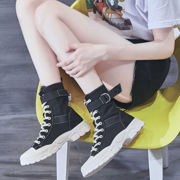 2021 boots, leather british style korean version of spring women's flat high tube anti-slip martin female, Black
2021 boots, leather british style korean version of spring women's flat high tube anti-slip martin female, Black