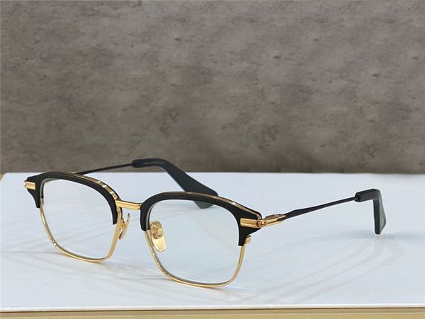 new fashion design men optical glasses typograph k gold square frame vintage simple style transparent eyewear clear lens 142, Black
new fashion design men optical glasses typograph k gold square frame vintage simple style transparent eyewear clear lens 142, Black