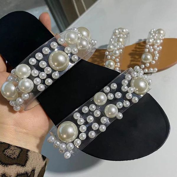 slippers 2021 women bohemian pearl flat bottom sandals summer open toe ladies shoes crystal flip flops chaussure femme, Black
slippers 2021 women bohemian pearl flat bottom sandals summer open toe ladies shoes crystal flip flops chaussure femme, Black