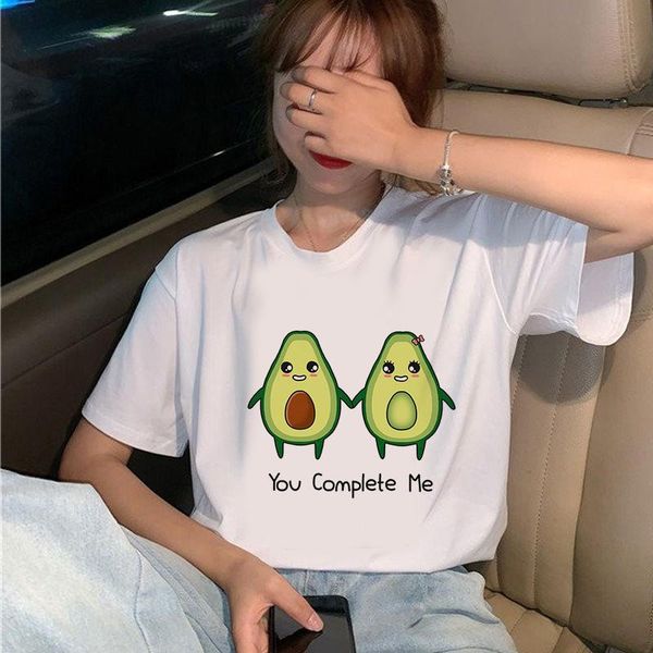 women's t-shirt funny avocado clothing printed fashion graphic kawaii camisas, White
women's t-shirt funny avocado clothing printed fashion graphic kawaii camisas, White