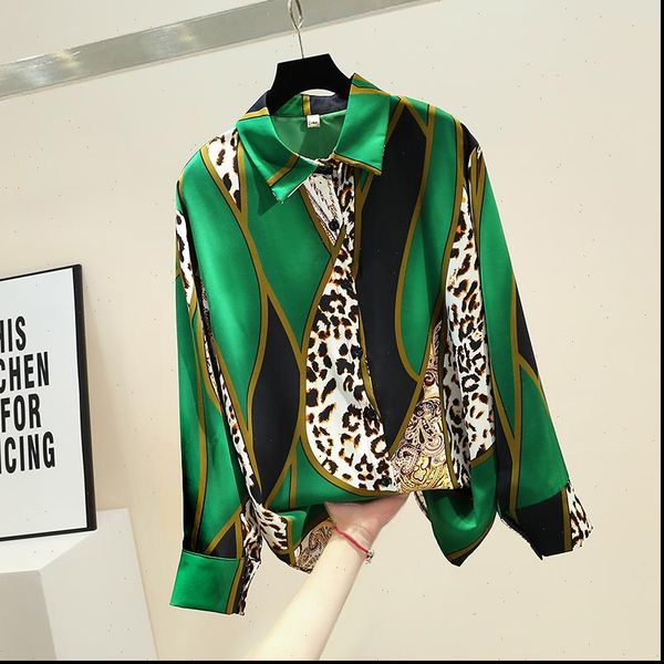spring autumn korean retro loose womens shirts contrast color leopard chiffon commuter long sleeve gd271, White
spring autumn korean retro loose womens shirts contrast color leopard chiffon commuter long sleeve gd271, White