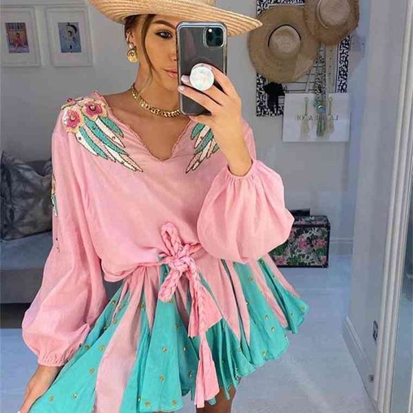 autumn/spring 100% cotton patchwork embroidery long sleeve women v-neck mini dress, Black;gray
autumn/spring 100% cotton patchwork embroidery long sleeve women v-neck mini dress, Black;gray