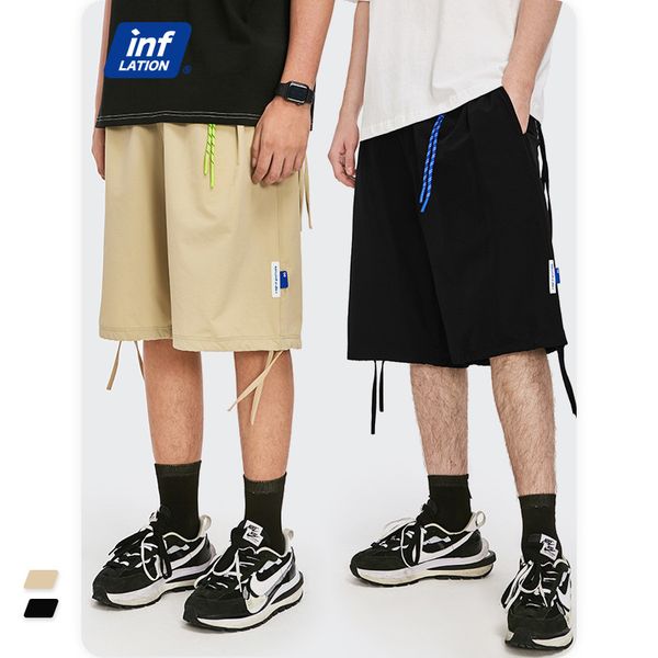 shorts inf men's wear | 2021 summer street versatile tooling casual breathable thin woven pants, White;black
shorts inf men's wear | 2021 summer street versatile tooling casual breathable thin woven pants, White;black