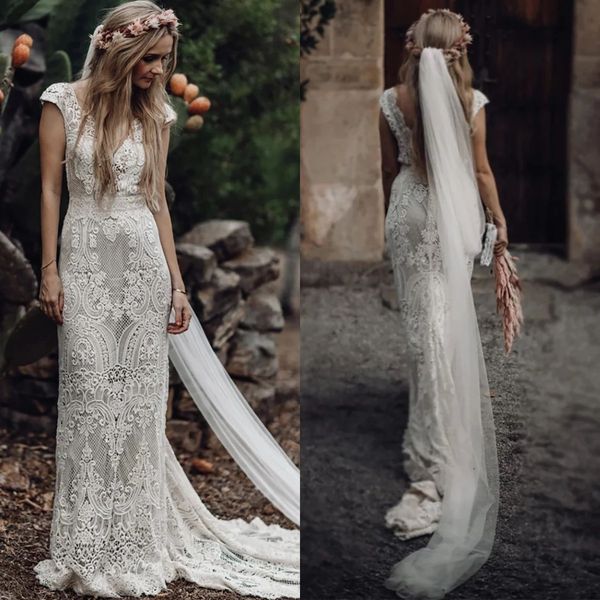 ivory 2021 berta full lace mermaid wedding dresses bridal gowns v neck cap sleeve beach garden custom made vestido de novia, White
ivory 2021 berta full lace mermaid wedding dresses bridal gowns v neck cap sleeve beach garden custom made vestido de novia, White
