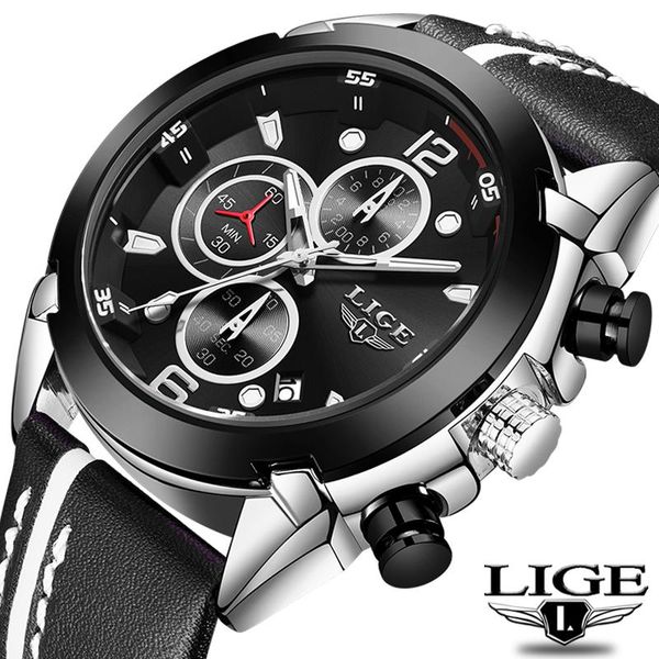 wristwatches relogio masculino 2021 lige sports mens watches quartz clock chronograph watch men military wrist, Slivery;brown
wristwatches relogio masculino 2021 lige sports mens watches quartz clock chronograph watch men military wrist, Slivery;brown