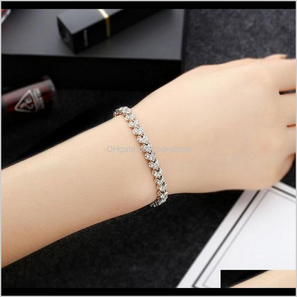 link, bracelets jewelry drop delivery 2021 crystal imitation diamond alloy heart shape series connection gold sier plated channel setting ch, Black
link, bracelets jewelry drop delivery 2021 crystal imitation diamond alloy heart shape series connection gold sier plated channel setting ch, Black