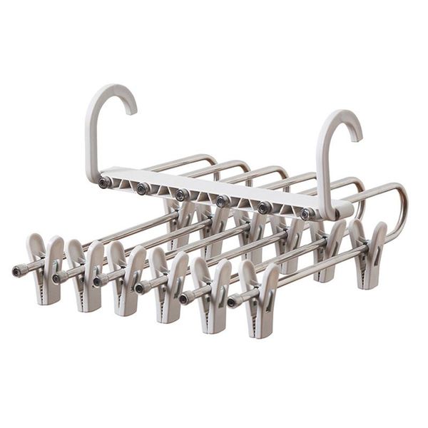 hangers & racks multi-function pants hanger foldable 6 tier trousers drying rack clip x4ye 
hangers & racks multi-function pants hanger foldable 6 tier trousers drying rack clip x4ye