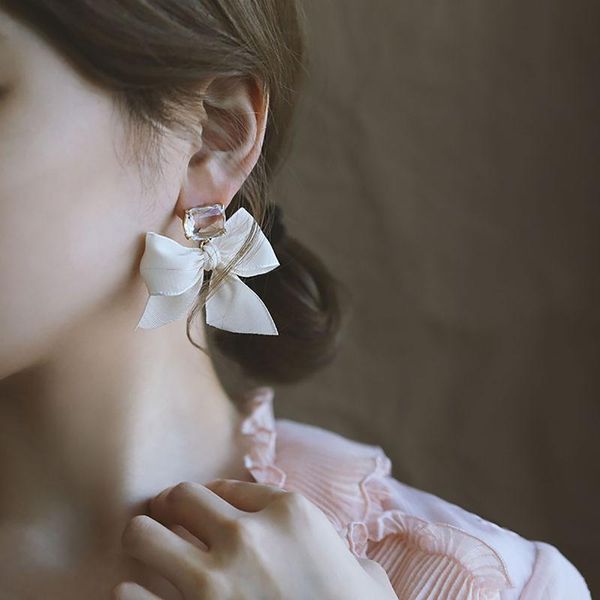 dangle & chandelier aensoa 2021 jewelry korean sweet black white bowknot women earrings fabric lace bow fashion drop gift, Silver
dangle & chandelier aensoa 2021 jewelry korean sweet black white bowknot women earrings fabric lace bow fashion drop gift, Silver