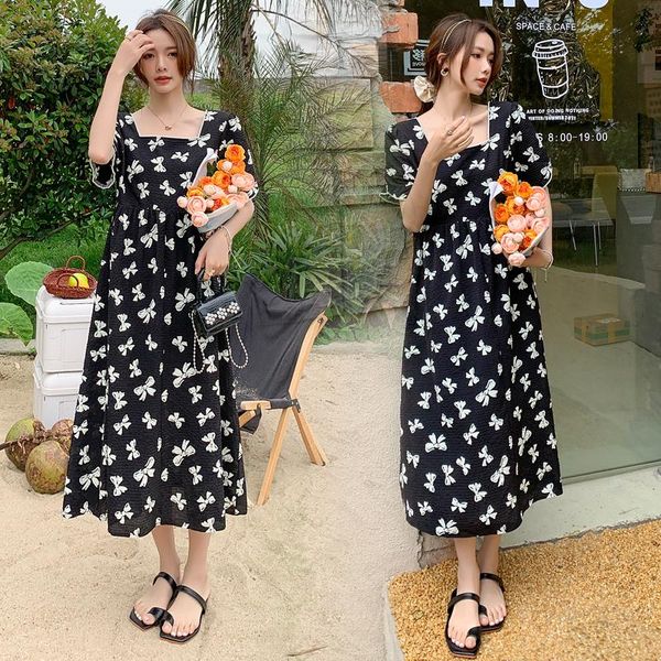 8324# summer korean fashion printed chiffon maternity long dress elegant a line loose clothes for pregnant women chic pregnancy dresses, White
8324# summer korean fashion printed chiffon maternity long dress elegant a line loose clothes for pregnant women chic pregnancy dresses, White