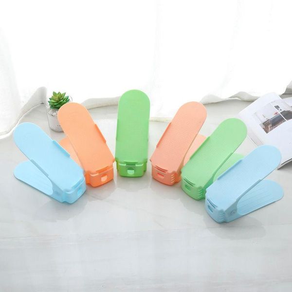 colorful non-slip plastic single shoe slot stack storage rack holder slots organizer double layer bracket clothing & wardrobe
colorful non-slip plastic single shoe slot stack storage rack holder slots organizer double layer bracket clothing & wardrobe