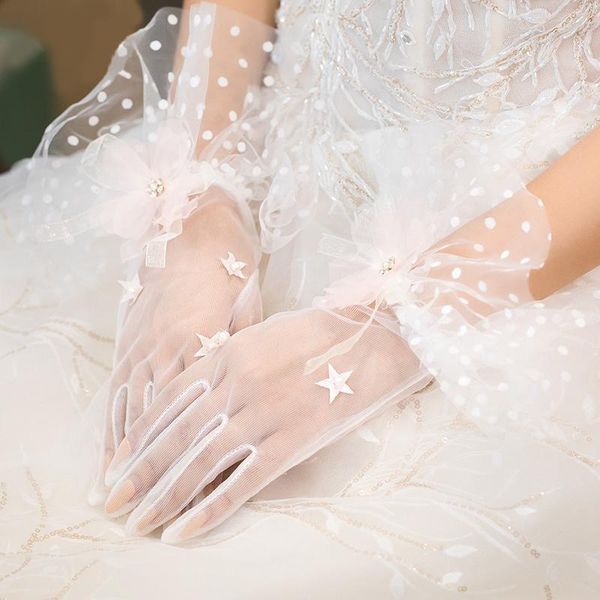 bridal gloves women sheer lace flower tulle transparent wedding prom evening glove dress mittens party pography, White
bridal gloves women sheer lace flower tulle transparent wedding prom evening glove dress mittens party pography, White