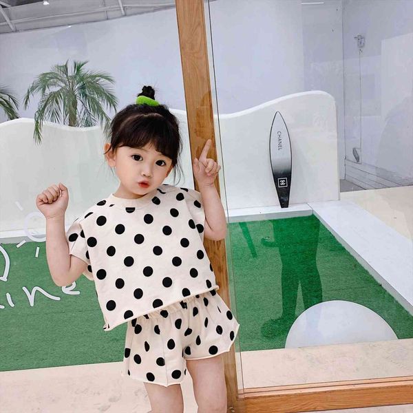 7473 children clothing set spring and summer korean baby girls suit dot print shorts boys two pieces clothes, White
7473 children clothing set spring and summer korean baby girls suit dot print shorts boys two pieces clothes, White