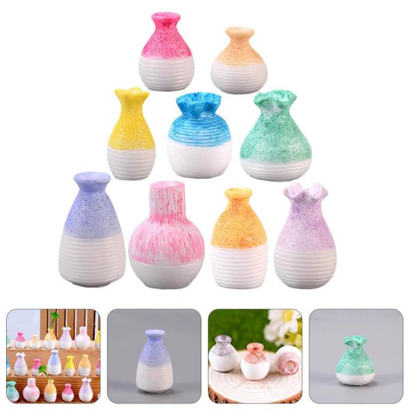 9pcs miniature vases small house microlandscape resin accessories decorative flowers & wreaths
9pcs miniature vases small house microlandscape resin accessories decorative flowers & wreaths