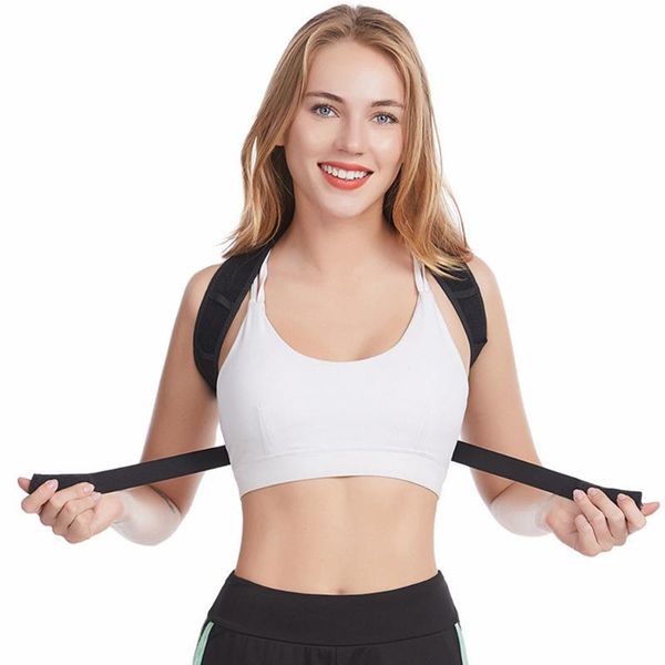 back support adjustable posture corrector shoulder brace correction spine postural health fixer tape kit, Black;blue
back support adjustable posture corrector shoulder brace correction spine postural health fixer tape kit, Black;blue