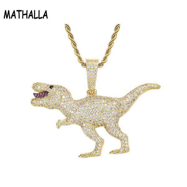 pendant necklaces mathalla hip hop jewelry animal dinosaur necklace copper micro-inlaid zircon fashion men's women's, Silver
pendant necklaces mathalla hip hop jewelry animal dinosaur necklace copper micro-inlaid zircon fashion men's women's, Silver
