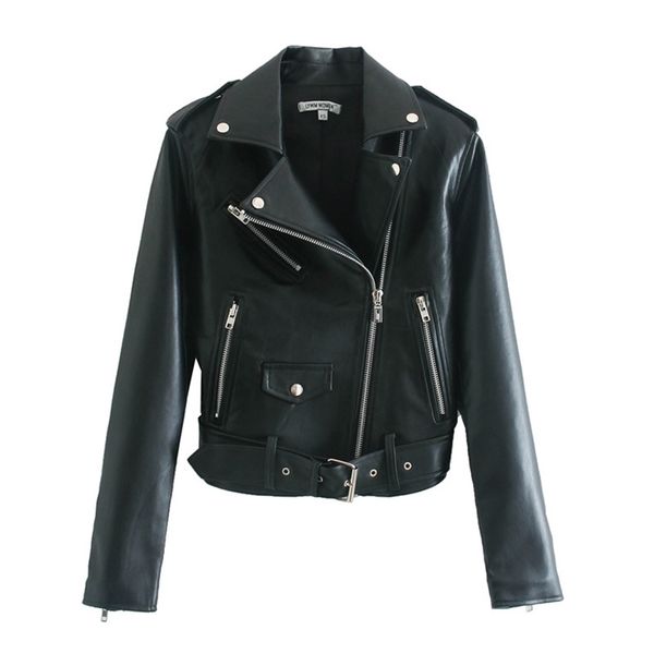 motor pu jackets women outerwear autumn zip long sleeve solid jacket female fashion street coats clothing 210513, Black;brown
motor pu jackets women outerwear autumn zip long sleeve solid jacket female fashion street coats clothing 210513, Black;brown