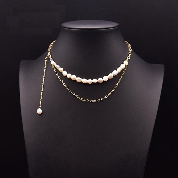 chains pure natural freshwater double white black pearl necklace wedding party noble luxury jewelry fine woman fashion, Silver
chains pure natural freshwater double white black pearl necklace wedding party noble luxury jewelry fine woman fashion, Silver