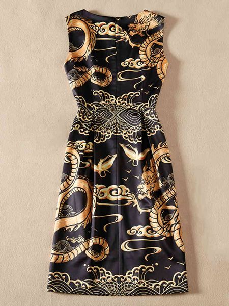 casual dresses vintage female dragon print wrapped around her sleeveless neck dressed casual h32l, Black;gray
casual dresses vintage female dragon print wrapped around her sleeveless neck dressed casual h32l, Black;gray